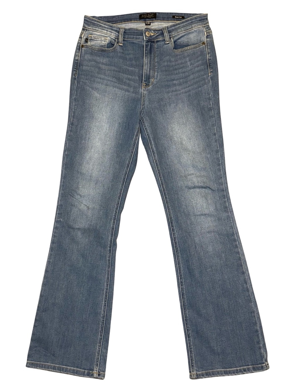 Judy Blue Women's Boot Cut Blue Denim Dark Wash Mid Rise Jeans Size 11/30